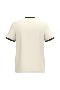 Ecologisch ringer heren T-shirt met contrasterende boorden en verwassen look – NS360