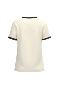 Ecologisch ringer dames T-shirt met contrasterende boorden en verwassen look – NS361